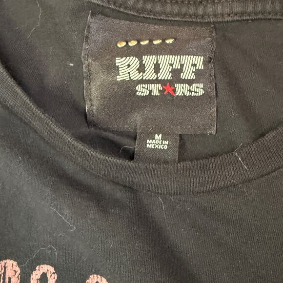 Vintage Rolling Stones Voodoo Lounge Tour 94/95 T-Shirt Black Riff Stars Medium - Picture 4 of 6